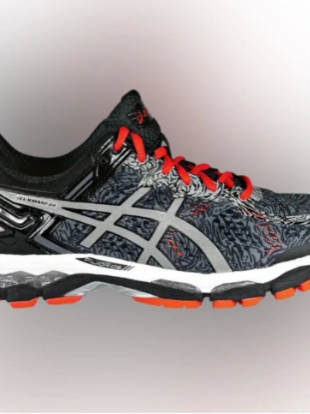 ASICS Gel Kayano 22 Lite Show in Carbon Cherry Tomato Running